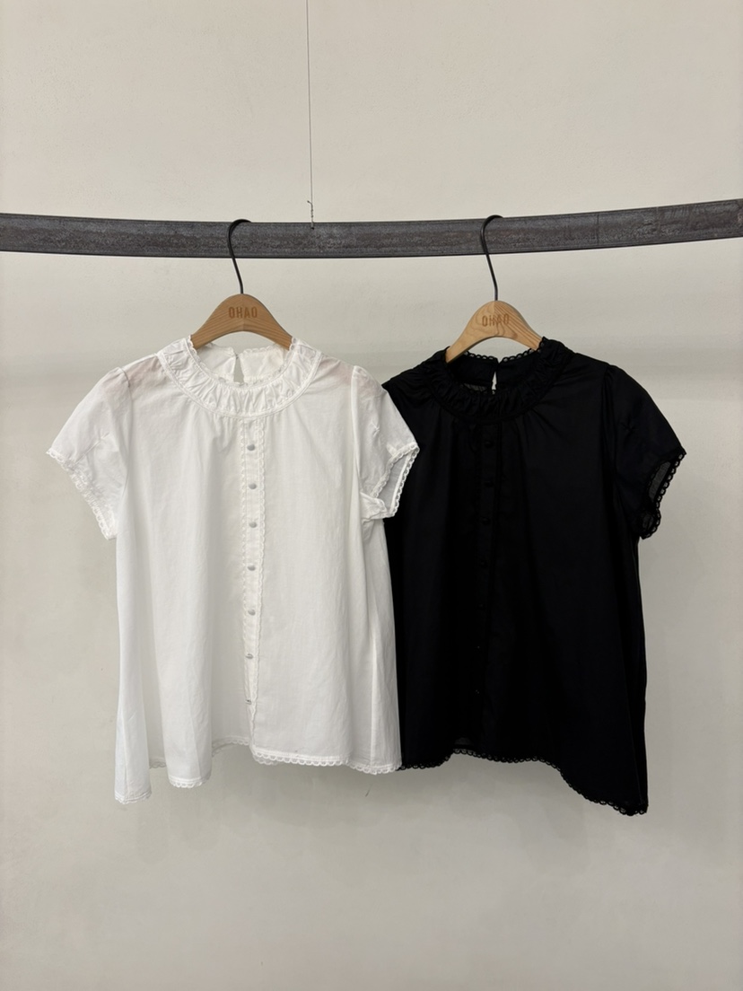 OHAO韓國東大門直郵女裝新品時尚熱賣人氣26夏季襯衫蕾絲衫OHAO/HA MONG襯衫/蕾絲衫