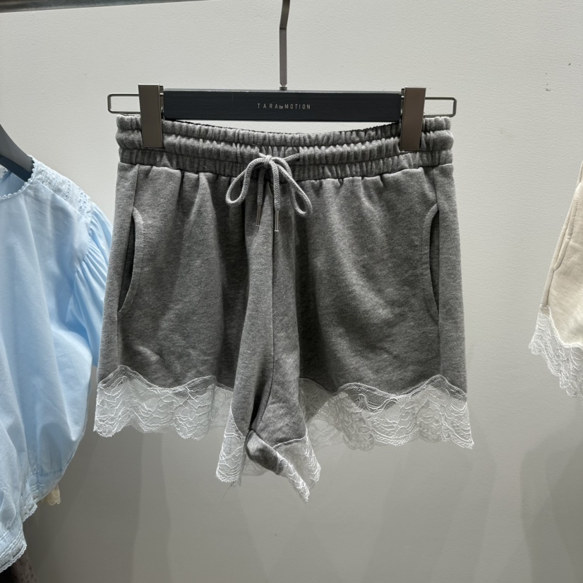 TARABY MOTION韓國代購女士新款推薦熱賣26夏季短褲刺繡TARABY MOTION短褲圖色1