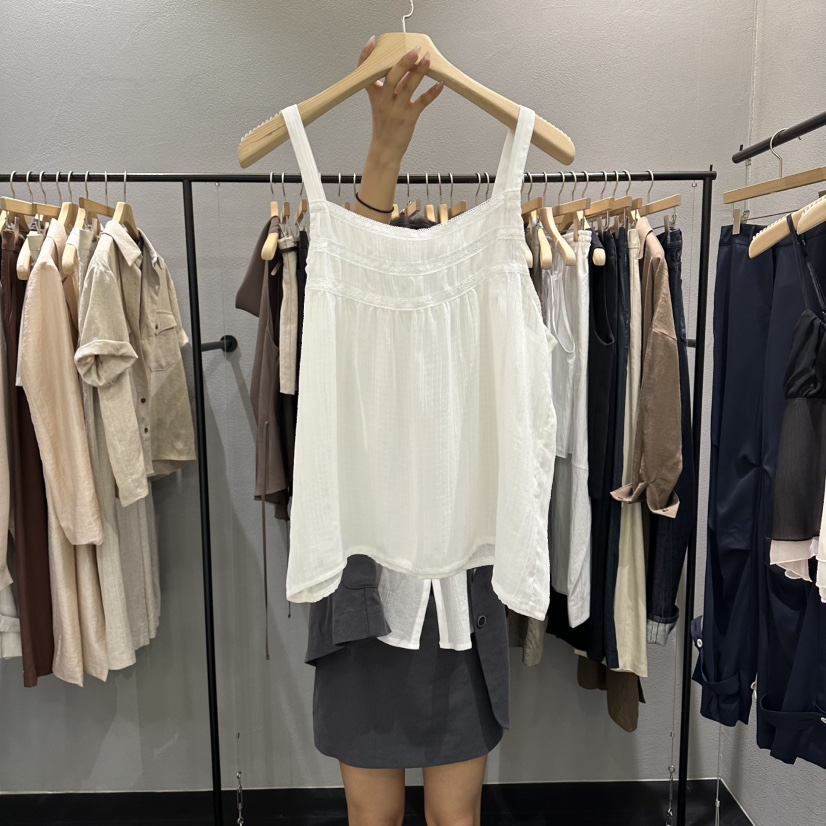 FLAMME TOIT/LUNAMDE韓國直郵女士新款人氣休閑吊帶背心FLAMME TOIT/LUNAMDE吊帶/背心