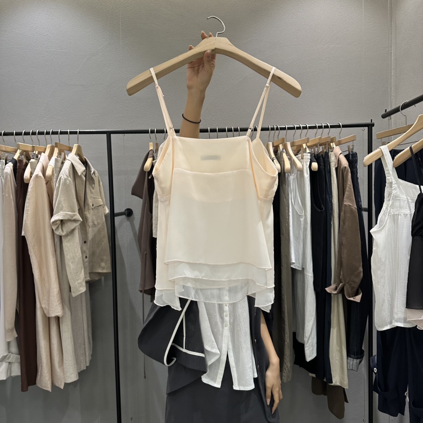 FLAMME TOIT/LUNAMDE韓國代購女士新品熱賣26夏季吊帶背心FLAMME TOIT/LUNAMDE吊帶/背心