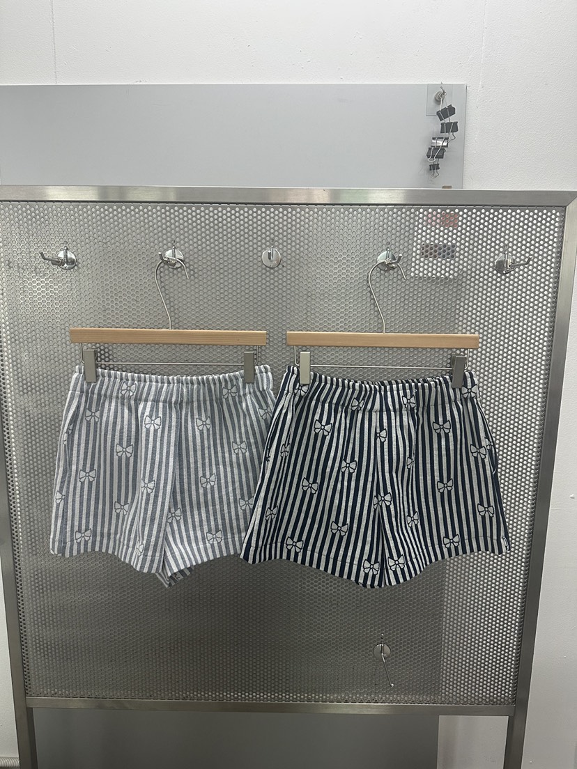 HUE/ERIA韓國直郵女士新款26夏季熱賣休閑時尚推薦短褲緞帶HUE/ERIA短褲
