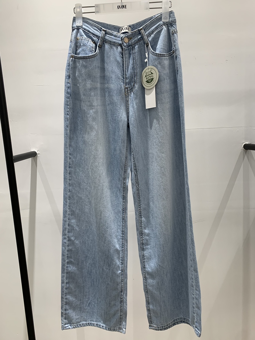 ANOVE韓國直郵實拍女士新品推薦休閑26夏季時尚熱賣牛仔褲ANOVE牛仔褲圖色1淺色