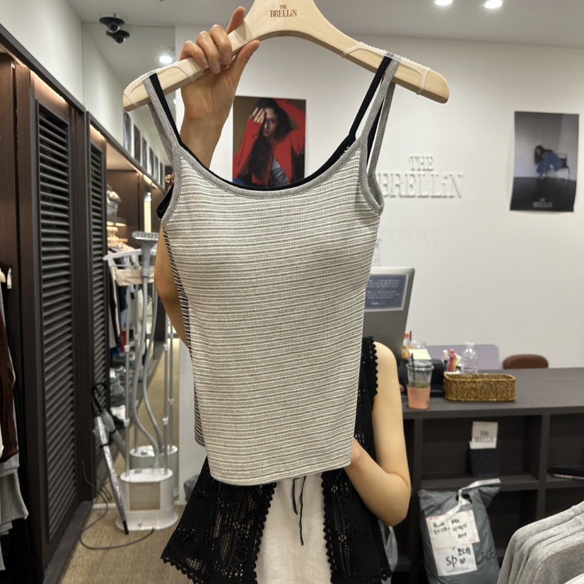 BRELLIN韓國代購女士新品休閑熱賣時尚推薦26夏季吊帶背心BRELLIN吊帶/背心圖色1