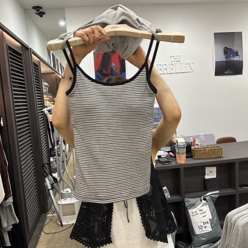 BRELLIN韓國代購女士新品休閑熱賣時尚推薦26夏季吊帶背心BRELLIN吊帶/背心圖色3