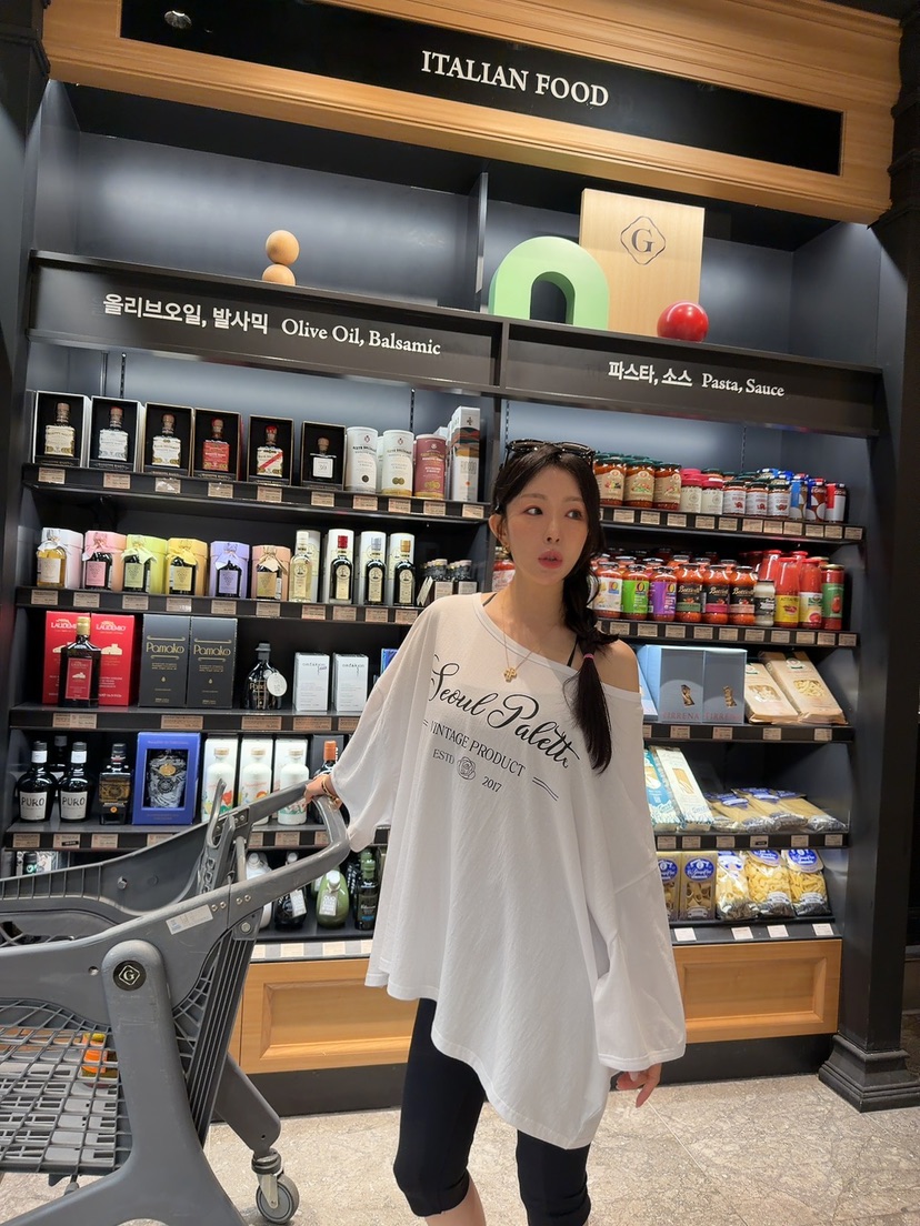 PALETTE-Q東大門實拍韓國女裝新品時尚熱賣休閑推薦人氣T恤PALETTE-QT恤