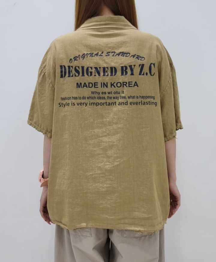 ZACCU韓國直郵實拍女士新款熱賣時尚休閑26夏季襯衫蕾絲衫ZACCU襯衫/蕾絲衫