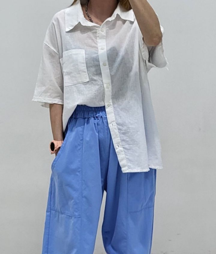 ZACCU韓國直郵實拍女士新款熱賣時尚休閑26夏季襯衫蕾絲衫ZACCU襯衫/蕾絲衫