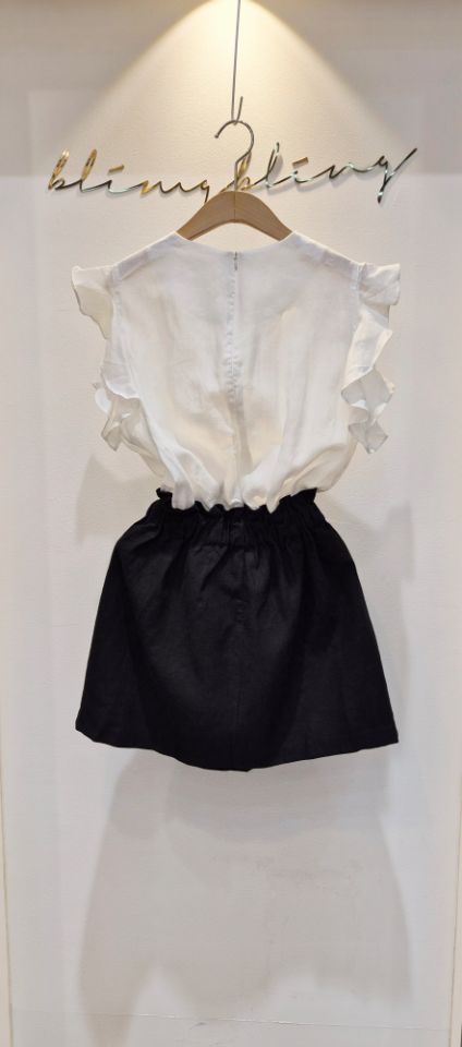 BLING BLING-S/RICO韓國東大門直郵女裝新品26夏季連衣裙撞色BLING BLING-S/RICO連衣裙