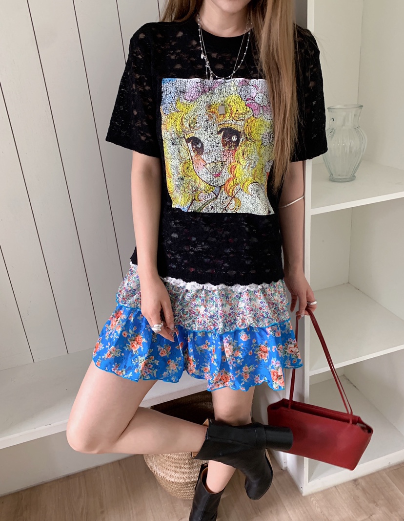 MAISONDEGLORY韓國直郵實拍女士新款時尚26夏季熱賣休閑T恤MAISON DE GLORYT恤圖色2