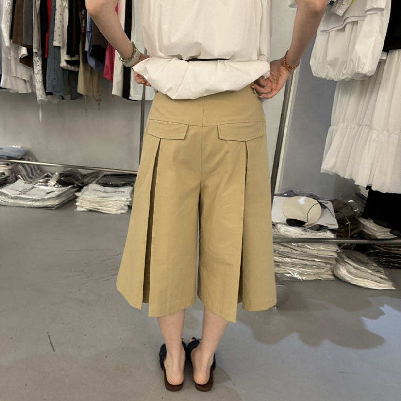 DOUBLE STANDARD/LE SMOKING/MAISONSTAFF韓國東大門直郵女士新品休閑短褲不含腰帶七分褲MAISONSTAFF短褲