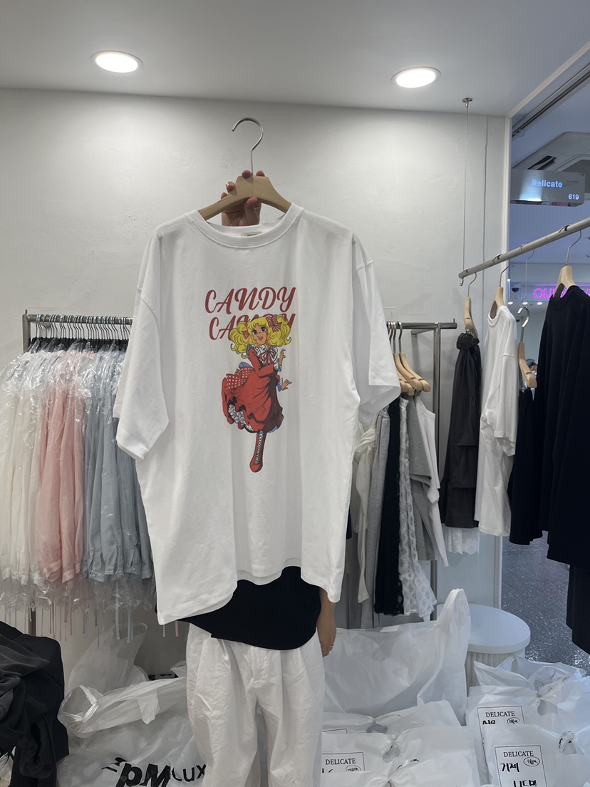 DELICATE韓國直郵女士新品休閑人氣推薦熱賣26夏季時尚T恤DELICATET恤圖色3