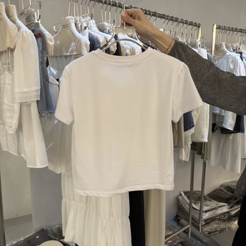 DOUBLE STANDARD/LE SMOKING/MAISONSTAFF韓國代購女裝新品時尚T恤MAISONSTAFFT恤