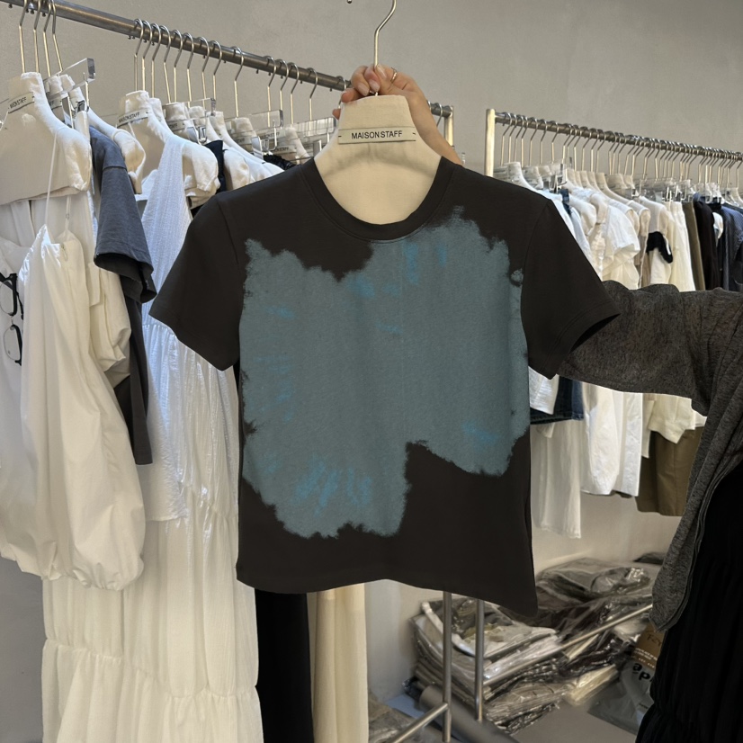 DOUBLE STANDARD/LE SMOKING/MAISONSTAFF韓國代購女裝新品時尚T恤MAISONSTAFFT恤圖色2