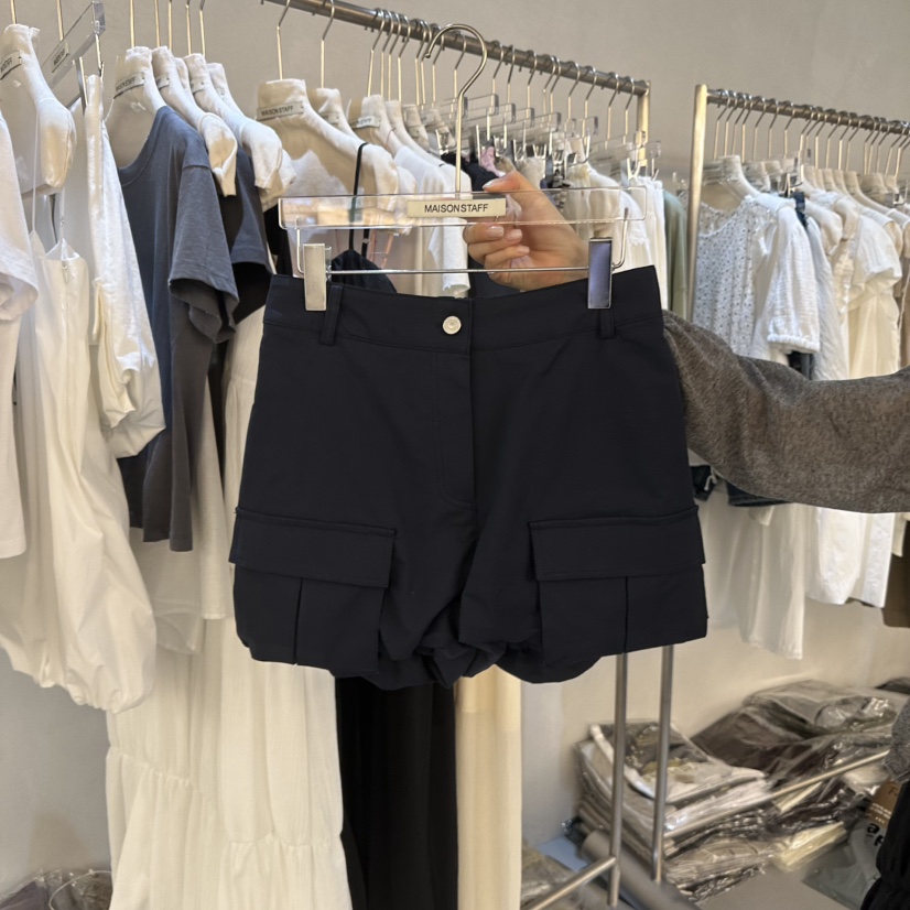 DOUBLE STANDARD/LE SMOKING/MAISONSTAFF韓國直郵實拍女裝新品休閑短褲MAISONSTAFF短褲圖色2