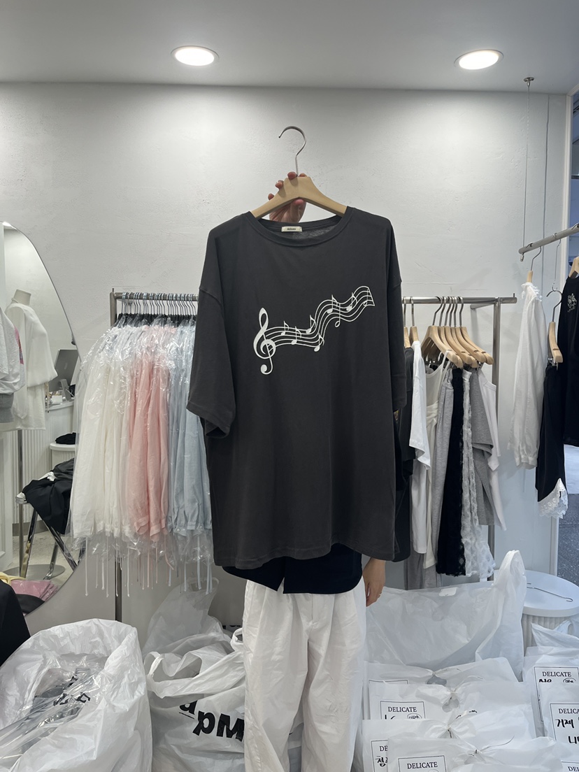 DELICATE韓國東大門直郵女裝新款時尚熱賣人氣休閑推薦T恤DELICATET恤圖色3