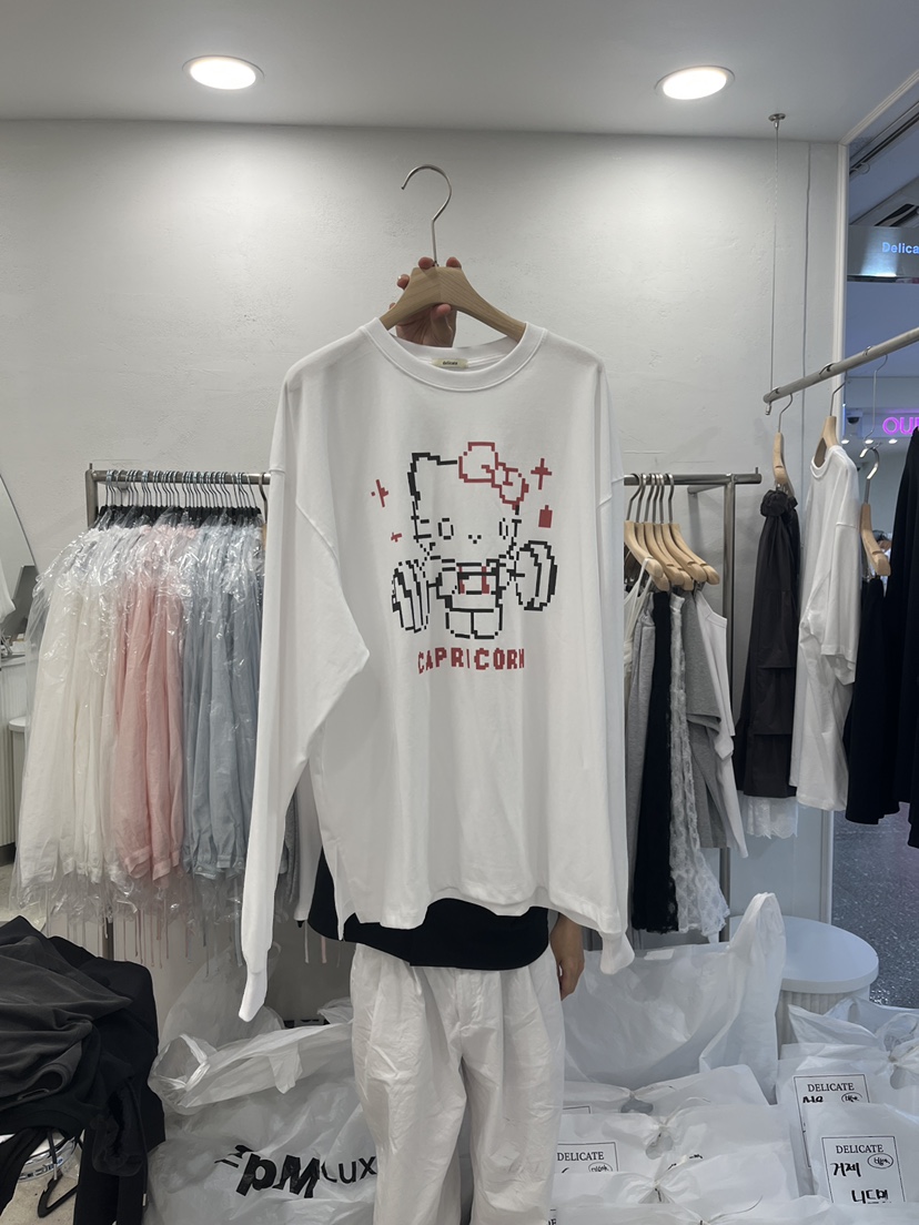 DELICATE韓國東大門代購女裝新品推薦時尚26夏季休閑長袖T恤DELICATE長袖T恤圖色1