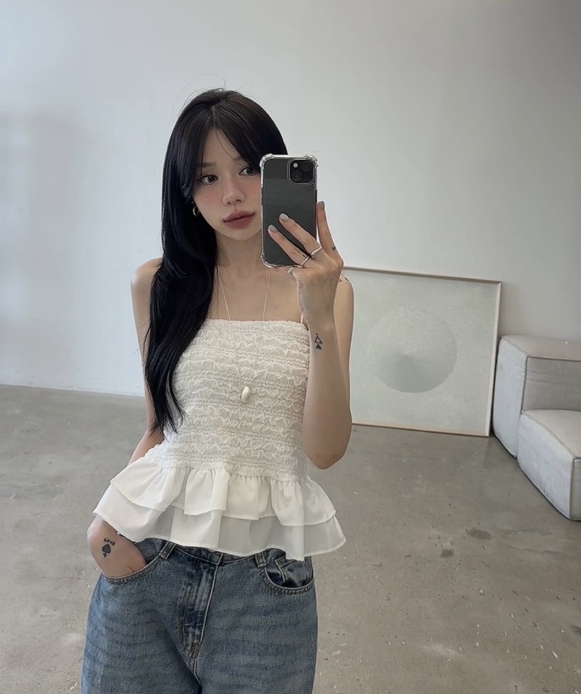 AMUSE SEOUL韓國直郵女裝新品人氣時尚26夏季休閑吊帶背心AMUSE SEOUL吊帶/背心