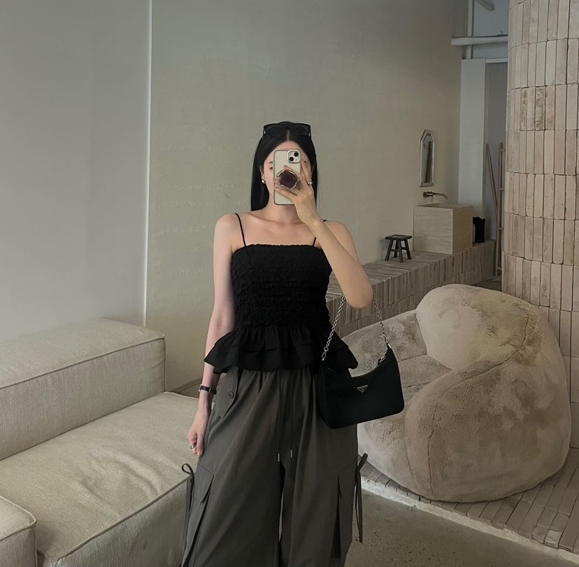 AMUSE SEOUL韓國直郵女裝新品人氣時尚26夏季休閑吊帶背心AMUSE SEOUL吊帶/背心