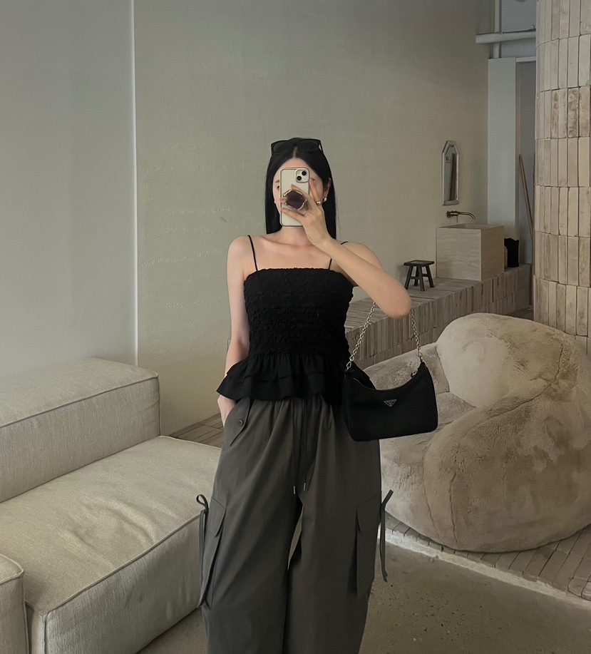 AMUSE SEOUL韓國直郵女裝新品人氣時尚26夏季休閑吊帶背心AMUSE SEOUL吊帶/背心
