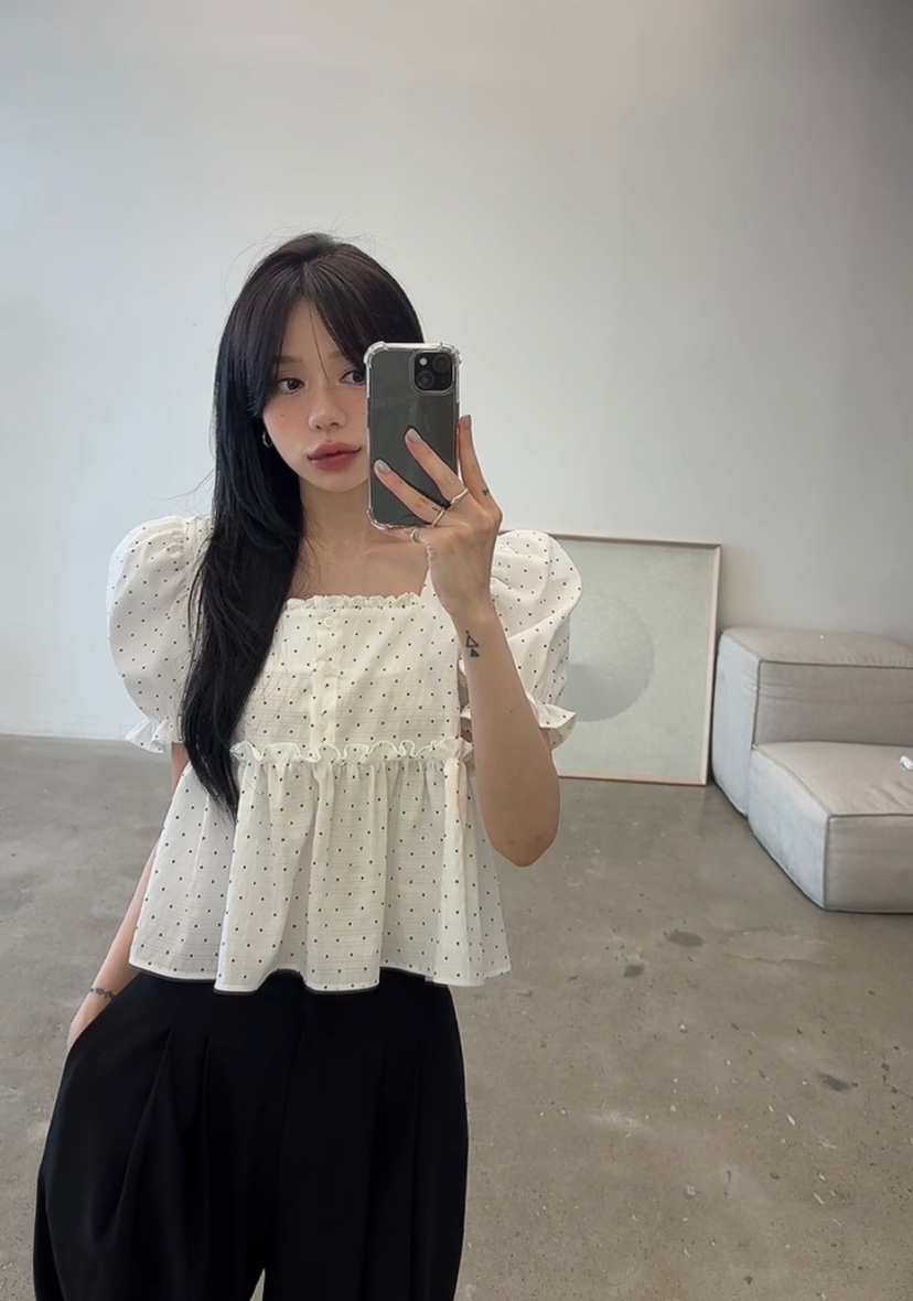 AMUSE SEOUL韓國東大門直郵女裝新品推薦時尚襯衫蕾絲衫AMUSE SEOUL襯衫/蕾絲衫