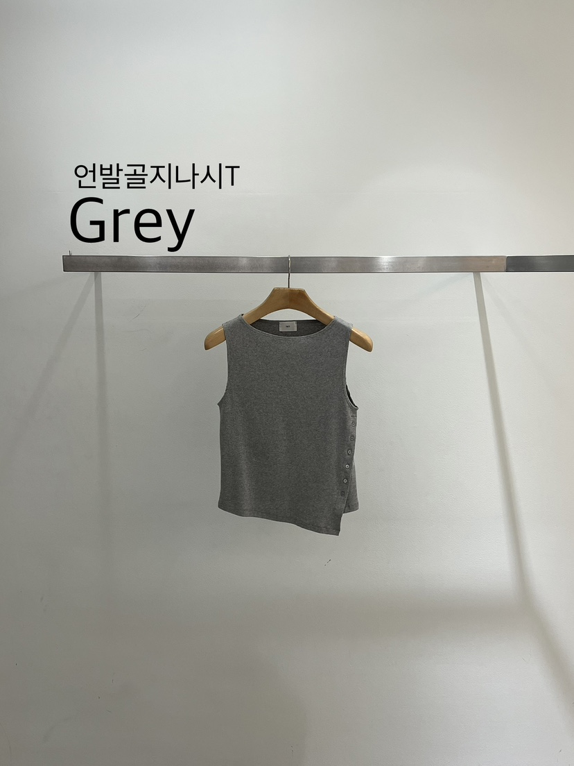 ONESTASTE韓國代購女裝新品人氣26夏季吊帶背心不對稱無袖TASTE/ONESTASTE吊帶/背心圖色2