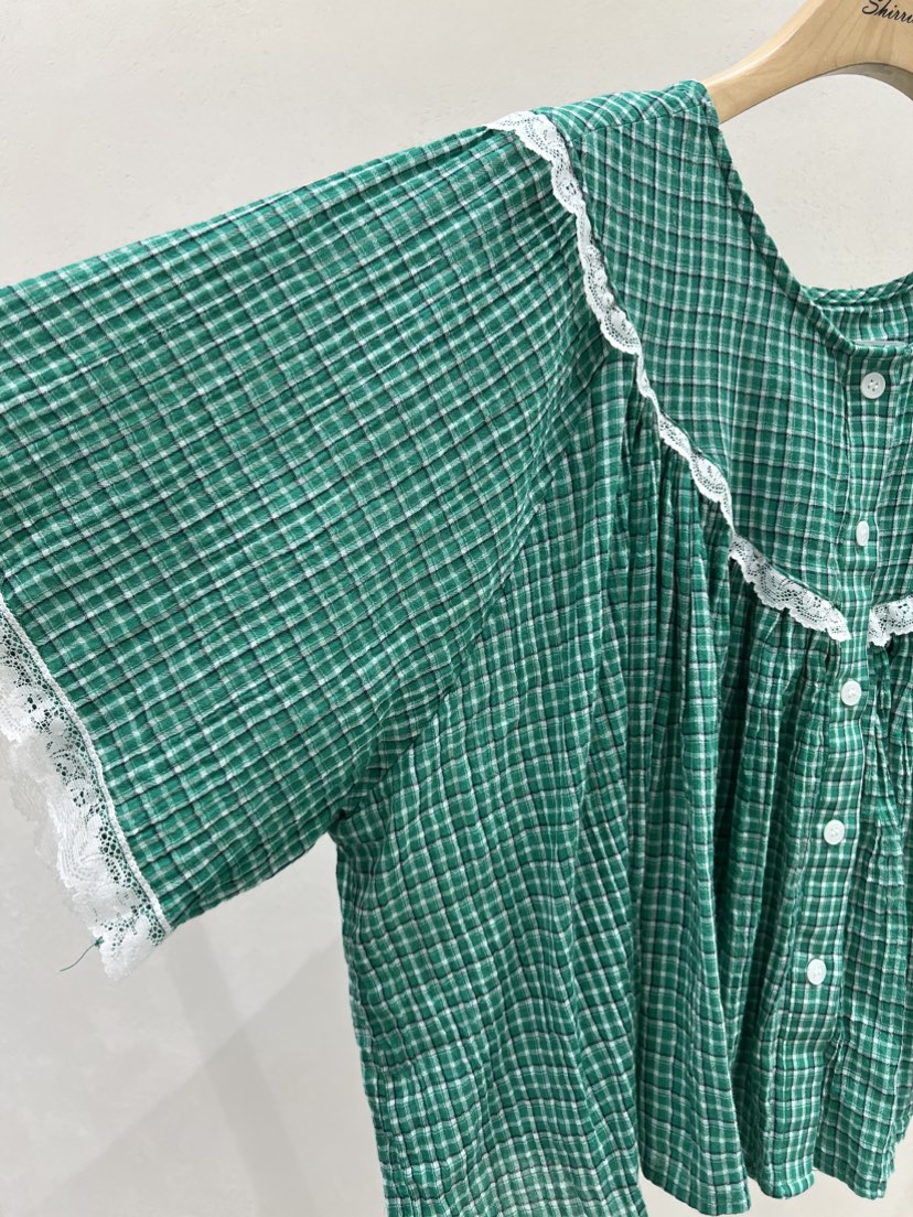 SHIRRING韓國直郵女裝新品熱賣休閑26夏季襯衫蕾絲衫打折SHIRRING襯衫/蕾絲衫
