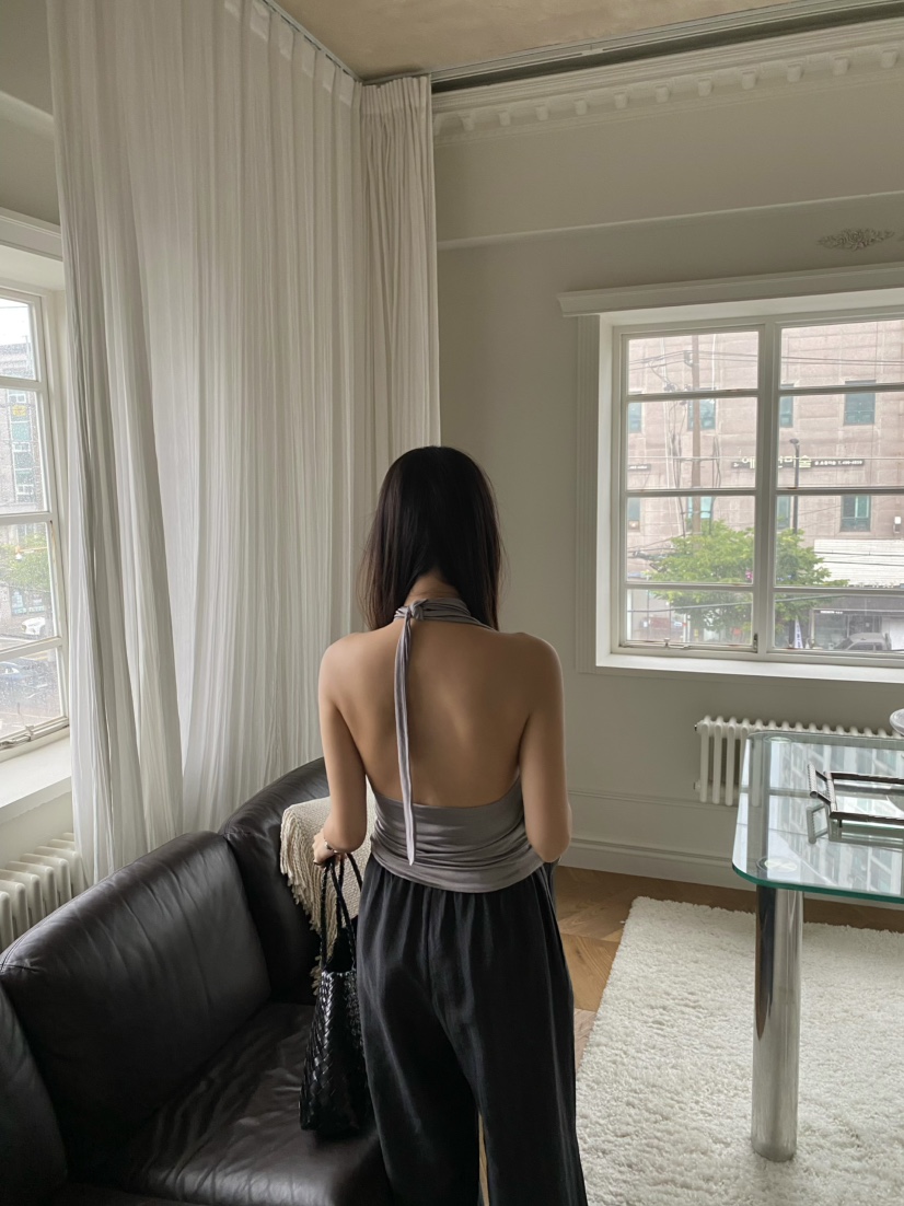 OUPPT韓國東大門代購女士新品熱賣推薦時尚26夏季吊帶背心露背OUPPT吊帶/背心