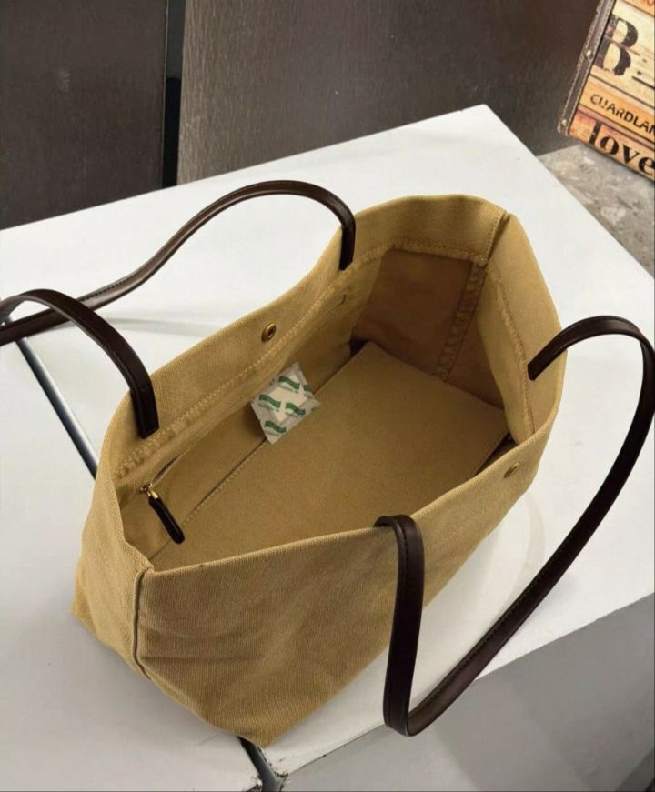 TROUVAILLE韓國東大門直郵女裝新品休閑單肩斜跨包牛皮帆布TROUVAILLE單肩/斜跨包