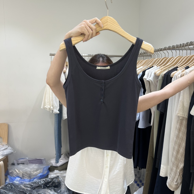 FOREST東大門實拍韓國女士新品推薦吊帶背心不含內搭無袖FOREST吊帶/背心圖色2