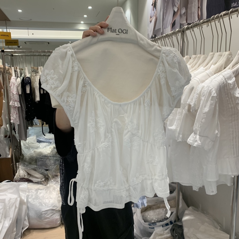OGI東大門實拍韓國女裝新款時尚休閑推薦26夏季襯衫蕾絲衫FLat OGI襯衫/蕾絲衫圖色1