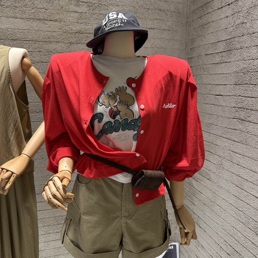 JUNI韓國東大門代購女裝新款熱賣推薦26夏季時尚針織衫刺繡my juni針織衫