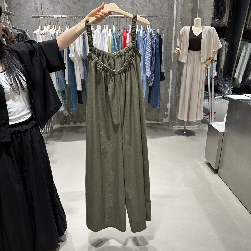 JUNI韓國直郵女裝新品推薦人氣時尚熱賣26夏季休閑背帶褲my juni背帶褲