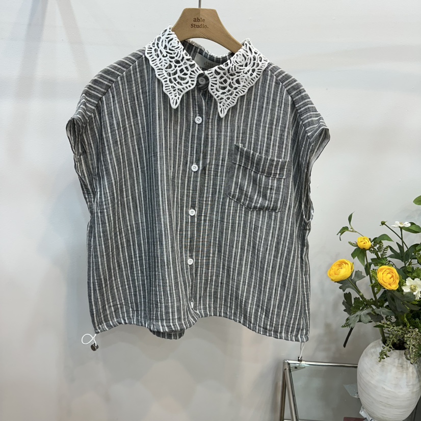 ABLESTUDIO韓國直郵女裝新品人氣26夏季熱賣推薦襯衫蕾絲衫ABLESTUDIO襯衫/蕾絲衫圖色1