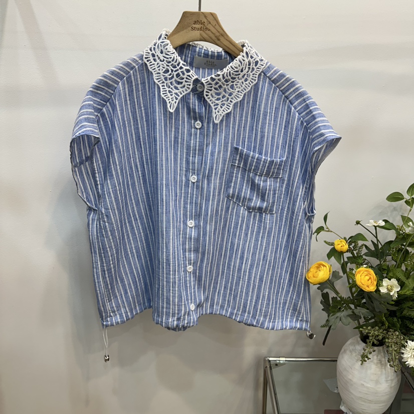 ABLESTUDIO韓國直郵女裝新品人氣26夏季熱賣推薦襯衫蕾絲衫ABLESTUDIO襯衫/蕾絲衫圖色2