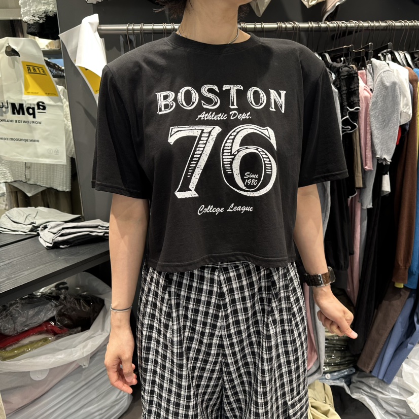 STAR-L韓國直郵實拍女士新品人氣時尚推薦熱賣休閑26夏季T恤STAR-LT恤圖色2