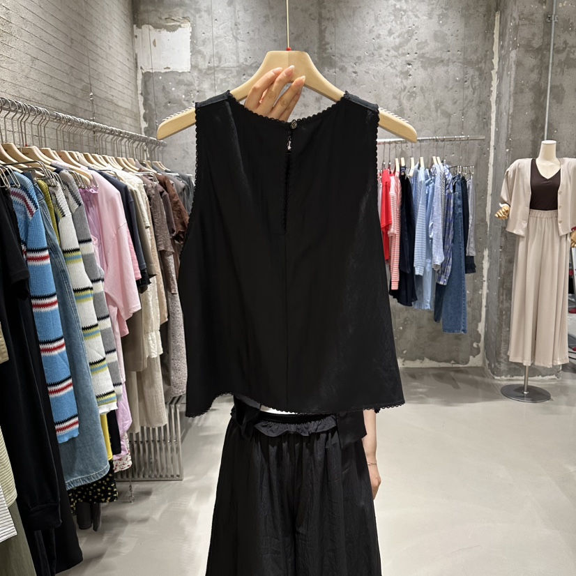 JUNI韓國代購女士新品26夏季熱賣休閑人氣推薦時尚吊帶背心my juni吊帶/背心
