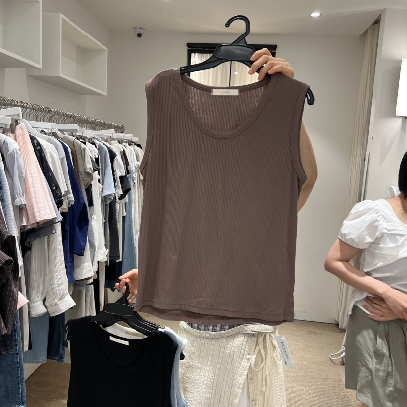 VENIR-a韓國東大門代購女裝新款熱賣時尚推薦26夏季吊帶背心VENIR-a吊帶/背心圖色5