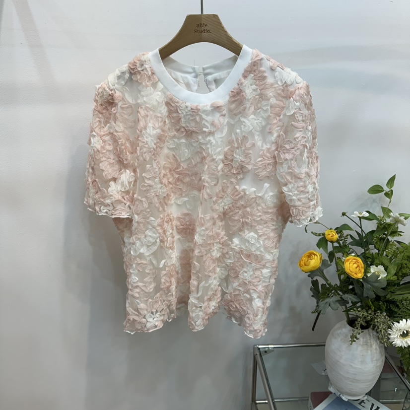 ABLESTUDIO東大門實拍韓國女裝新品推薦熱賣26夏季襯衫蕾絲衫ABLESTUDIO襯衫/蕾絲衫圖色1