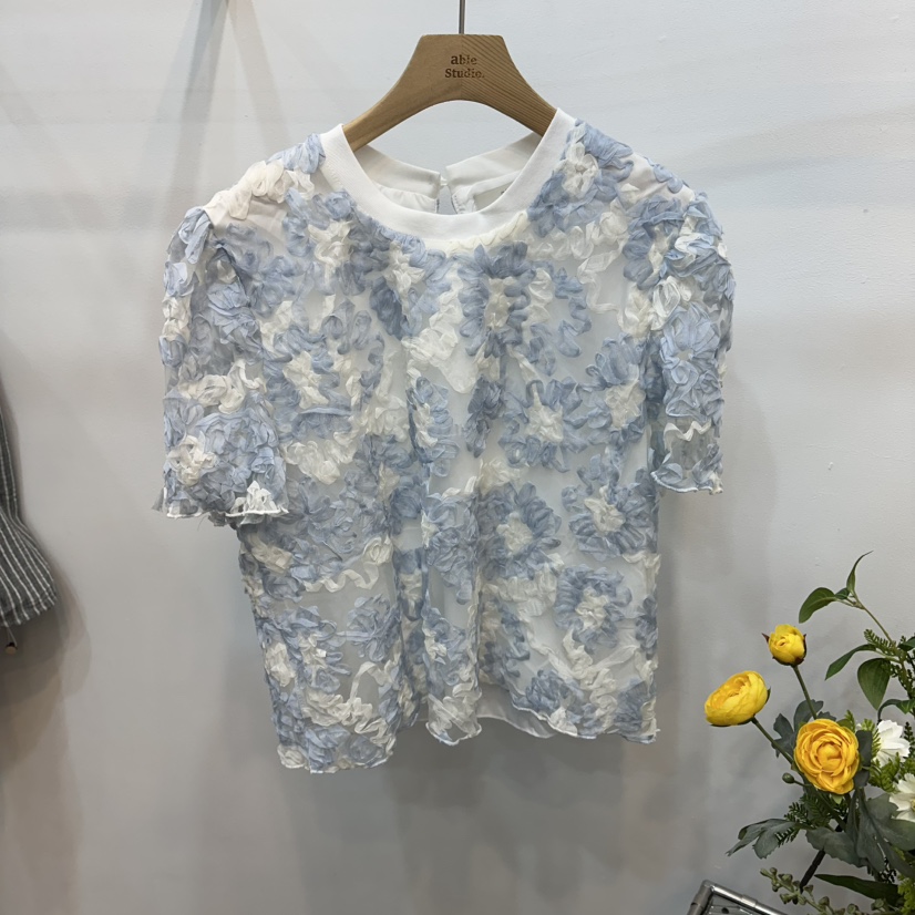 ABLESTUDIO東大門實拍韓國女裝新品推薦熱賣26夏季襯衫蕾絲衫ABLESTUDIO襯衫/蕾絲衫圖色2