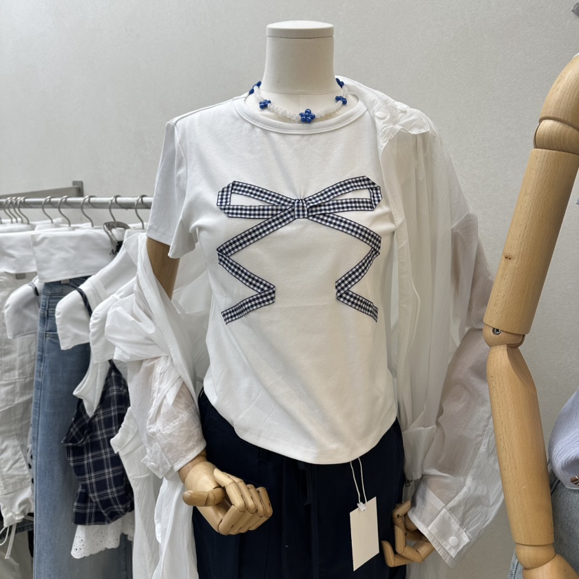 ASCEND韓國直郵女裝新款人氣時尚26夏季推薦熱賣休閑T恤不含ASCENDT恤圖色1