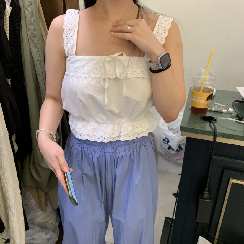 VIRKIN韓國代購女士新款熱賣人氣推薦休閑26夏季吊帶背心VIRKIN吊帶/背心圖色1