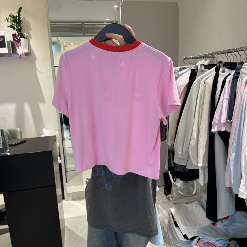 LIVU/MEMO CLASSIC韓國直郵女裝新品26夏季時尚T恤刺繡LIVU/MEMO CLASSICT恤