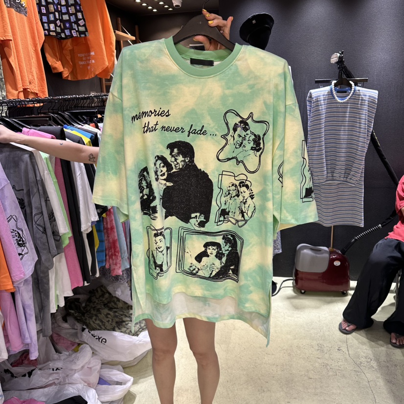 CHAVI韓國直郵實拍女裝新品熱賣26夏季人氣時尚休閑推薦T恤CHAVIT恤圖色2