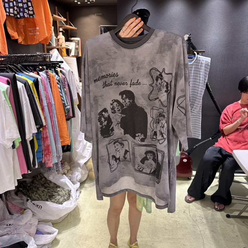 CHAVI韓國直郵實拍女裝新品熱賣26夏季人氣時尚休閑推薦T恤CHAVIT恤圖色3
