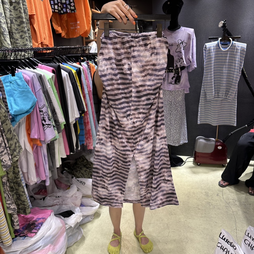 CHAVI韓國代購女士新品人氣時尚熱賣休閑26夏季推薦長裙CHAVI長裙