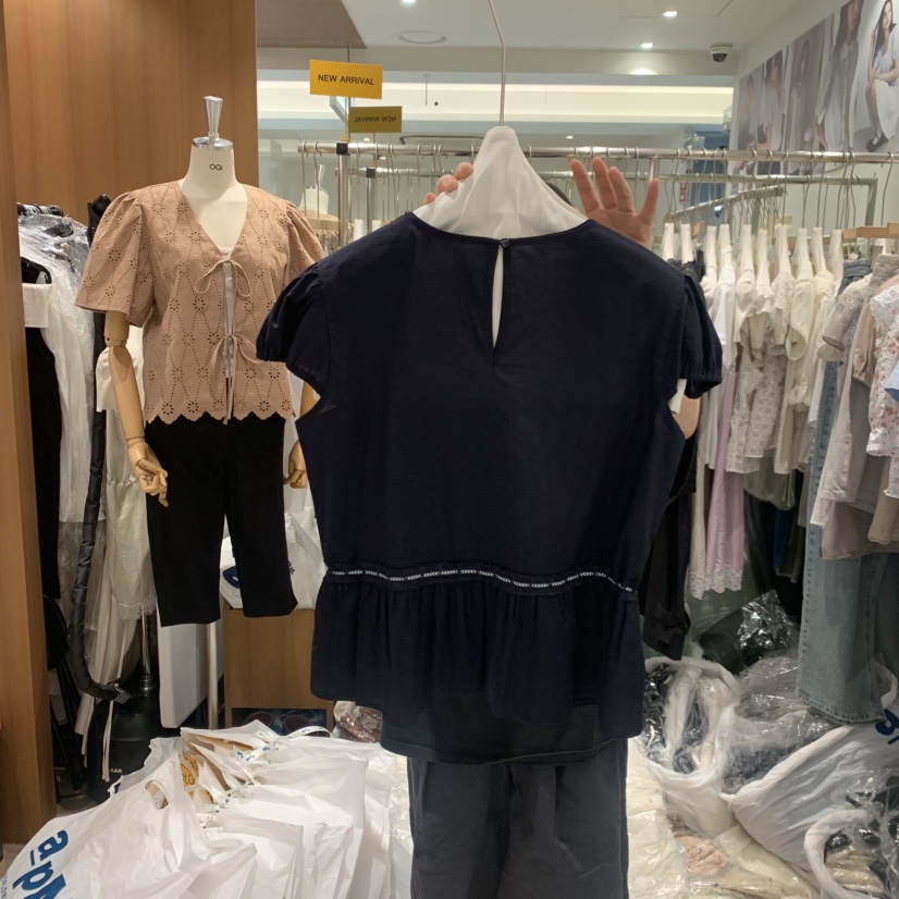 OGI韓國直郵女士新品熱賣休閑推薦時尚人氣26夏季襯衫蕾絲衫FLat OGI襯衫/蕾絲衫