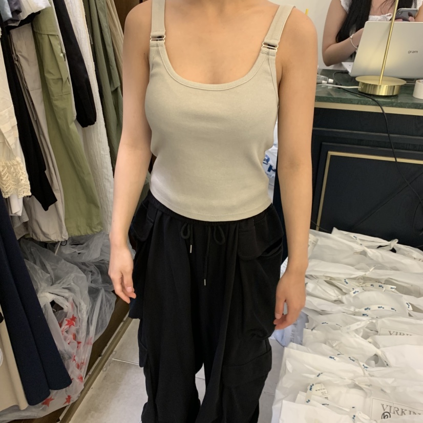 VIRKIN韓國直郵女裝新品熱賣休閑時尚26夏季推薦吊帶背心VIRKIN吊帶/背心圖色1