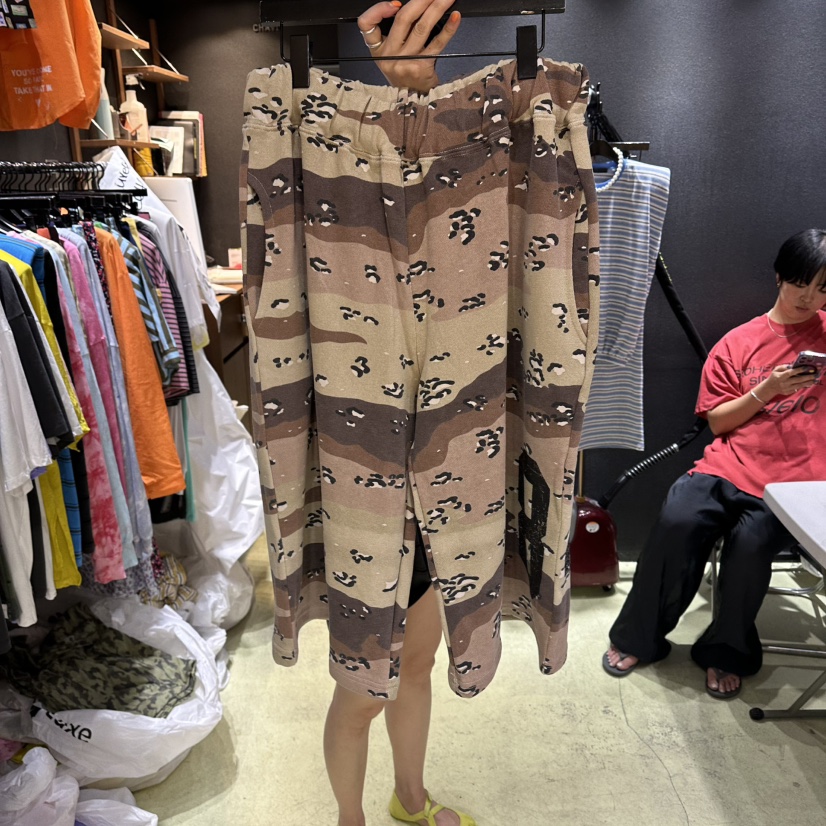 CHAVI韓國東大門直郵女裝新品人氣熱賣26夏季時尚短褲迷彩CHAVI短褲圖色1