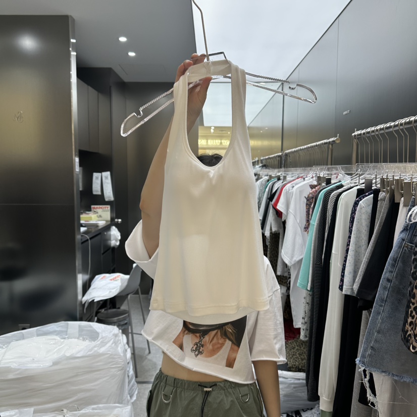 MADCITY/SAGAFURS韓國直郵女士新款26夏季吊帶背心露背無袖MADCITY/SAGAFURS吊帶/背心圖色1