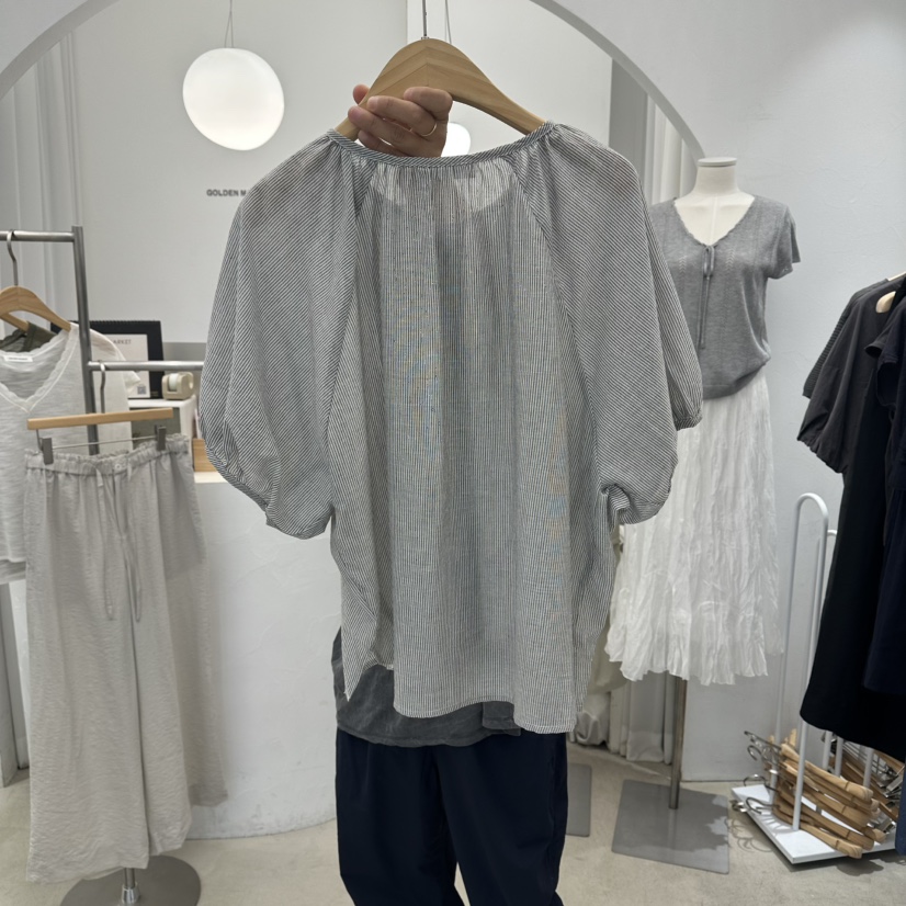 GOLDEN MARKET韓國直郵實拍女士新品時尚襯衫蕾絲衫棉布GOLDEN MARKET襯衫/蕾絲衫